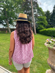 Pink Leopard Top Tiana