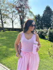 Pink Shimmer Knit Vest Palmer