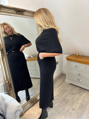 Black Soft Knit Dress Emily