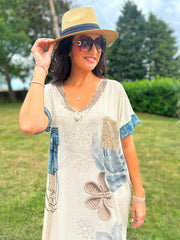 Mixed Graphic Shimmer Dress Harriet