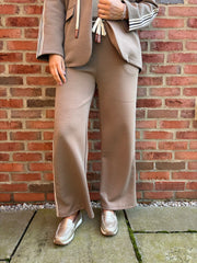 Mocha Trouser Suit Celine