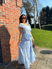 Denim Boho Tiered Skirt Co-Ord Frankie