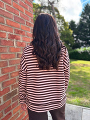Rose Striped Sweat Top Mollie