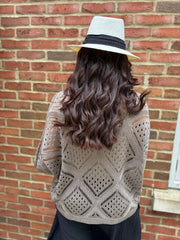 Mocha Diamond Knit Matilda