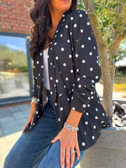Black Polka Dot Take You Anywhere Jacket