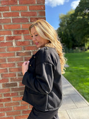 Black Military Jacket Liberty