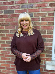 Chocolate Soft Knit Amelia