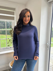 Navy Super Soft Roll Neck