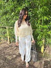 Gold Two Piece Net Top Ember
