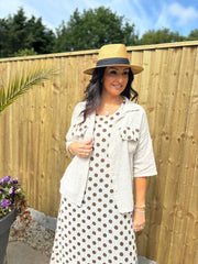 Stone Polka Dot Co-Ord Set Beverly