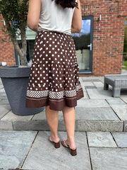 Chocolate Polka Dot Skirt Bailey