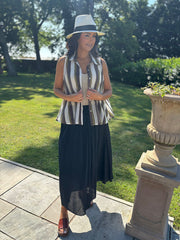 Navy Maxi Skirt Everly