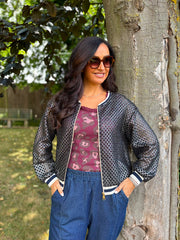 Black Net Crochet Jacket Florence