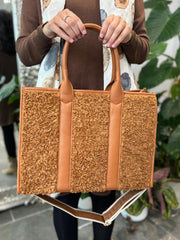 Tan Sherpa Tote Bag