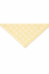 Lemon Knitted Heart Neckerchief