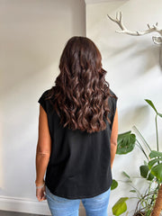 Black Star Embellished Top Esther