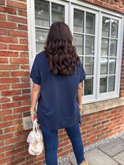 Navy Basic Tee Shirley