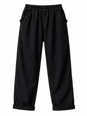 Black Frill Pocket Trousers Sasha
