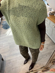 Mint Popcorn Knit Amanda
