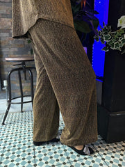 Gold Diamante Shimmer Trousers Hazel