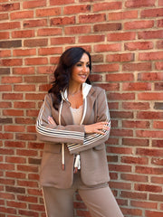Mocha Trouser Suit Celine
