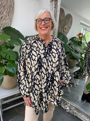 Printed Button Blouse Danielle