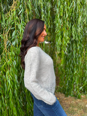 Stone Metallic Eyelash Trim Knit Darcy