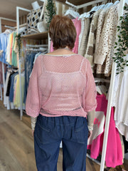 Pink Two Piece Net Top Ember