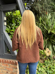 Chocolate Boucle Jacket Lara