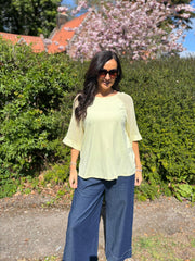 Lemon Net Sleeve Top Julia