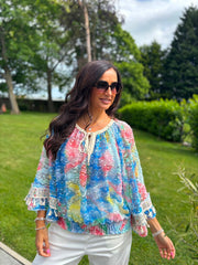 Multicolour Boho Tassel Top Adalyn