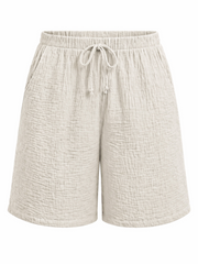Stone Bubble Cotton Shorts