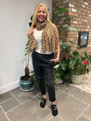 Black Coated Trousers Sasha