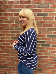 Navy Striped Top Annie