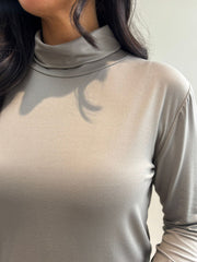 Mocha Super Soft Roll Neck
