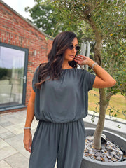 Charcoal Two Piece Trouser Set Sara