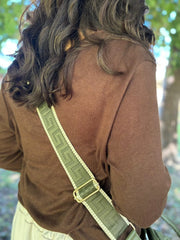 Khaki Sherpa Tote Bag