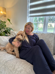 Navy Leisure Trousers Juliet