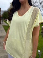 Lemon Net Side Panel Top Willow