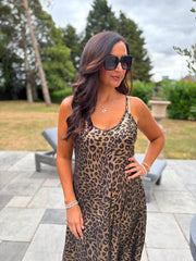 Golden Leopard Shimmer Dress Michelle