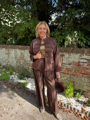 Chocolate Military Jacket Liberty