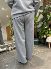 Grey Diamante Seam Front Trousers Nina