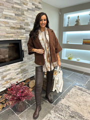 Chocolate Boucle Jacket Lara