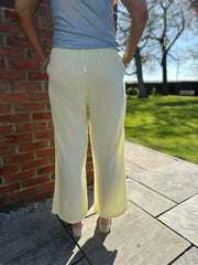 Lemon Bubble Cotton Trousers