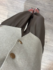 Stone Buttoned Knit Waistcoat Kerry