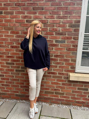 Navy Hooded Sweat Top Ada