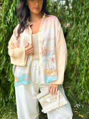 Stone Desert Palm Blouse Esther