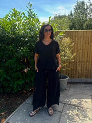 Black Lattice Trim Top Riley