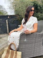 White Sequin Star Dress Althea