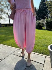 Pink Cuffed Ashley Trousers